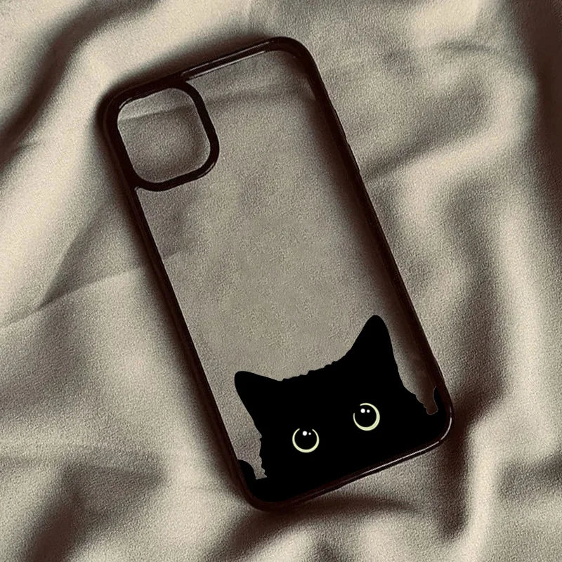 Niedliche Black Cat Handyhülle
