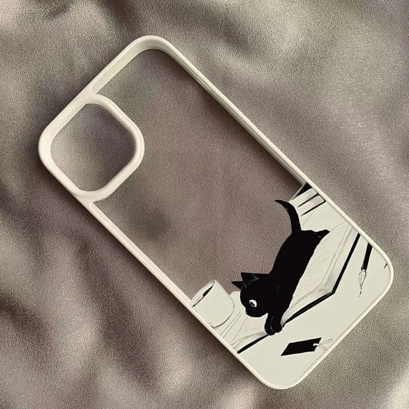Niedliche Black Cat Handyhülle