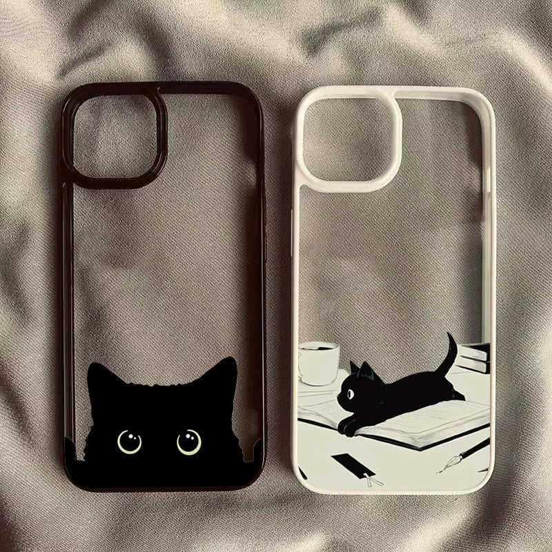 Niedliche Black Cat Handyhülle