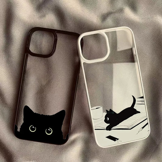 Niedliche Black Cat Handyhülle