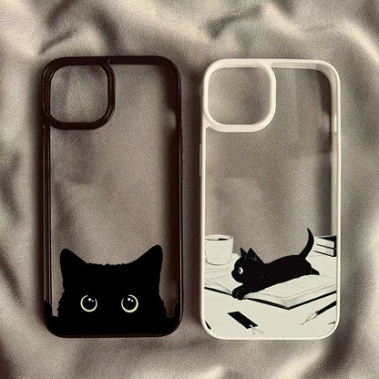 Niedliche Black Cat Handyhülle